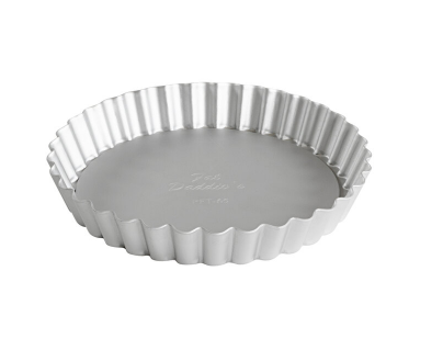 PFT-65 Fat Daddio's Fluted Tart Pan Removable Bottom, 6.5 in x 1 in, aluminum