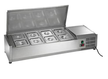 CTSP-48-15G-HC Countertop refrigerated sandwich/toppings station 48" W x 15" D-Enhanced Refrigeration