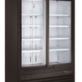 EGDM-45R-SD-HC BLK Enhanced Merchandiser Refrigerator, 2 Glass Sliding Doors-Enhanced Refrigeration