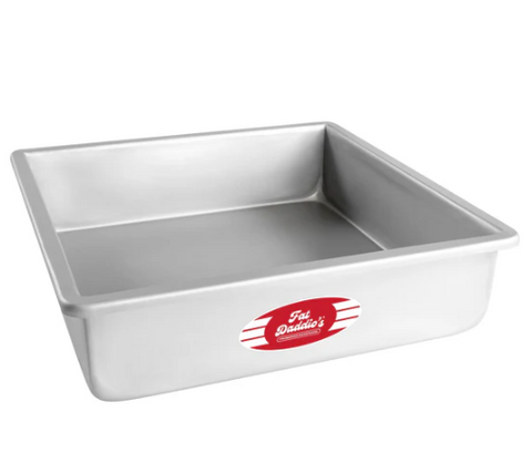 PSQ-12123 Fat Daddio's Square Pan, 12 in x 12 in x 3 in , Aluminum-Fat Daddios