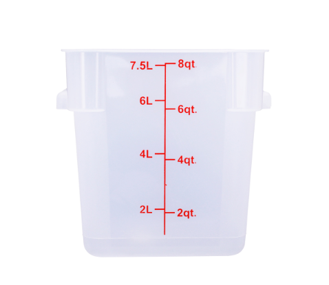 ESC8T Cresco Resco Food Storage Container, 8 Qt., Square, Translucent-Enhanced Smallwares