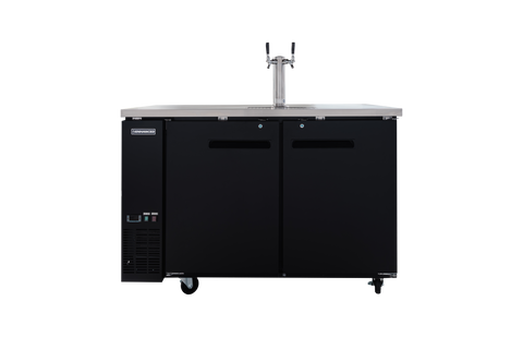 Enhanced Refrigeration EDD-2-HC Enhanced Draft Beer Dispenser Refrigerator, 1-Tower, Black Exterior