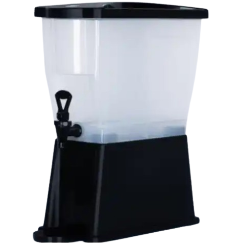 176DBD3BK Cresco Resco Beverage Dispenser Slim, Double, 3 Gallon, Black Base