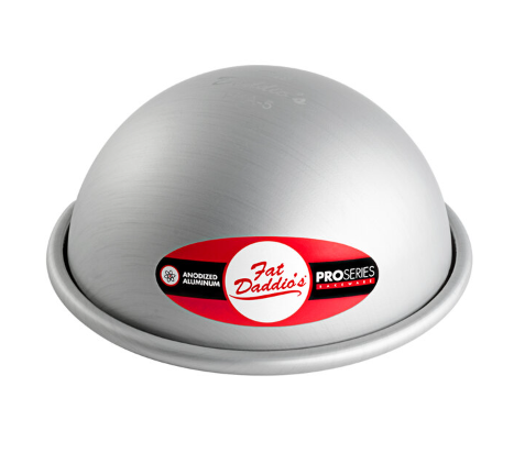 PHA-5 Fat Daddio's Hemisphere Pan, 5 in Dia x 2 1/2 in Deep-Fat Daddios