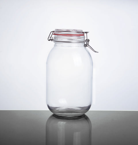 CW-12500F Enhanced 88 oz. Storage Glass Jar - EA-Enhanced Glassware