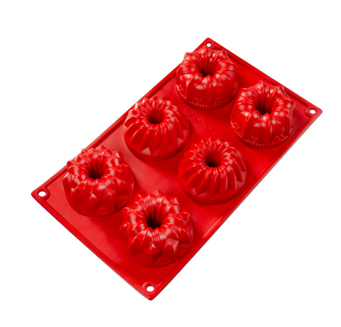 SMF-061 Fat Daddio's Silicone Baking Mold, Regal Variety, 3 Designs, 3.38 oz, 2.95 in-Fat Daddios