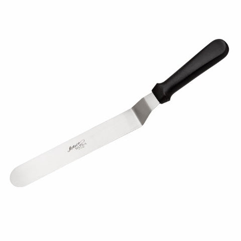 Ateco 1309 9 3/4" Tapered Offset Icing Spatula with Plastic Handle