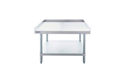 Enhanced Stainless Steel E-ESG-3030-316 Equipment Stand 30x30x24 with SS Top and Galvanized Undershelf