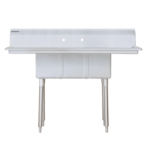 E-S3C101410-12LR-318 Enhanced Sink 3-tub 10"X14"X10" tub, 12" left & right drainboards 18ga