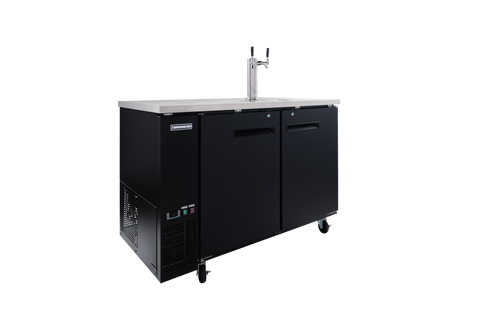 Enhanced Refrigeration EDD-2-HC Enhanced Draft Beer Dispenser Refrigerator, 1-Tower, Black Exterior