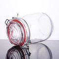 CW-10800F Enhanced 28 Oz. Glass Storage Jar with Lock Seal - EA-Enhanced Glassware