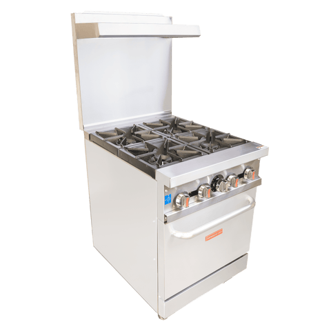 ER-4 Enhanced RANGE 24" , 4 OPEN BURNERS