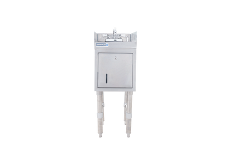 Enhanced SS & Equipment E-UHS-1812-STDSS Underbar Hand Sink 18-1/2x12x30H with 3" Backsplash