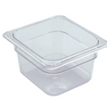 EFP64C Cresco Resco Food Pan 1/6-4" Deep, Clear-Enhanced Smallwares