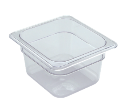 EFP64C Cresco Resco Food Pan 1/6-4" Deep, Clear-Enhanced Smallwares