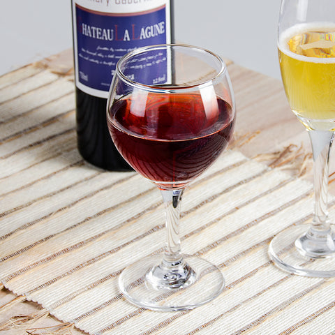 R0210LB Enhanced White Wine glass, 8-1/2 oz, Teardrop, 7-1/8"H, D 3\" Lib3965, 2 dz/case