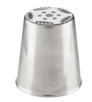 Ateco 247 Russian Piping Tip - Stainless Steel Floral Pastry Decorating Tube