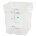 ESC18C Cresco Resco Food Storage Container, 18 Qt., Square, Clear-Enhanced Smallwares