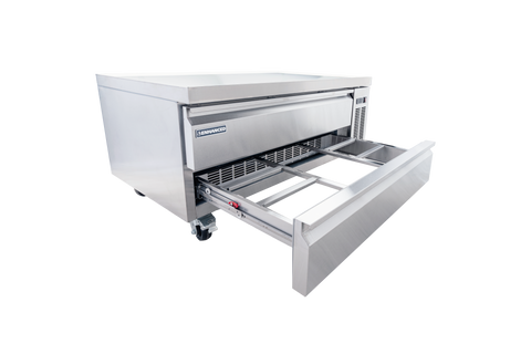 Enhanced Refrigeration ECB-52-HC 52-Inch Refrigerated Chef Base with 2 Drawers
