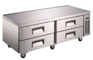 ECB-60-HC Enhanced 60" Refrigerated Chef Base-Enhanced Refrigeration