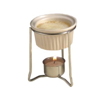 BWR34 American Metalcraft 4 Oz. Ceramic Ramekin Butter Warmer Set-American Metalcraft