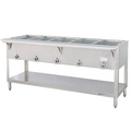 E305SW-240 Duke 72-3/8" 240V Electric 5-Well Hot Food Station w/ Infinite Controls-Duke Manufacturing