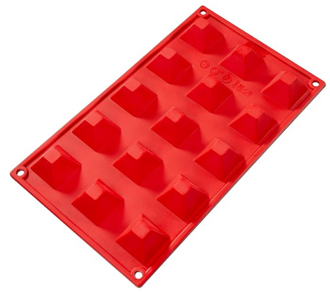 SMF-008 Fat Daddio's Silicone Baking Mold, Pyramid, 0.68 oz, 1.42 in-Fat Daddios