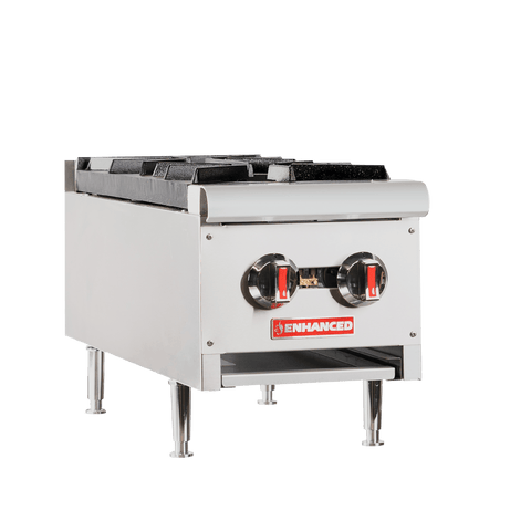 EGHP-2L Enhanced 12" Hotplate, 2 Burner-Enhanced Gas Equipment