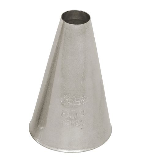 Ateco 804 Plain Pastry Tip - 3/8" Opening Diameter, Stainless Steel