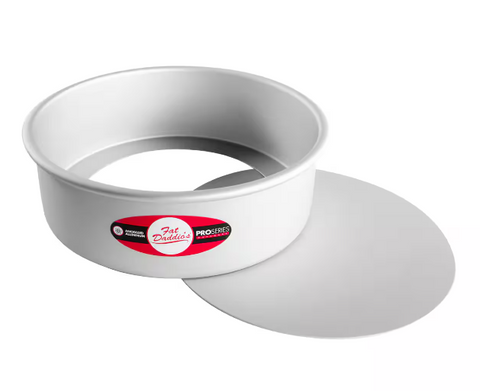 PCC-93 Fat Daddio's Round Removable Bottom Pan, 9 in x 3 in , Aluminum-Fat Daddios