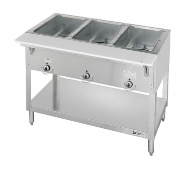 Duke Manufacturing E303 208/1 Aerohot 3-Well Electric Steam Table with Cutting Board, 208V/1Ph