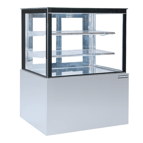 Enhanced Refrigeration ECD-36-2-HC Cake Display Case Refrigerator, 36" Wide, Glass on 4 Sides, 2 Shelves