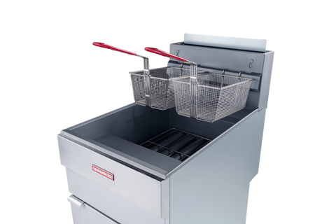 Enhanced Gas Equipment EGF-85-N 85 lb. Natural Gas Commercial Deep Fryer, 150,000 BTU