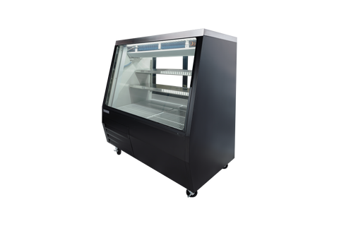 Enhanced Refrigeration EDDDC-50-HC Deli Case Double Duty 50" Black Refrigerated Display Case