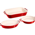 40508-689 Staub 3-Piece Ceramic Baking Set-ZWILLING J.A. HENCKELS