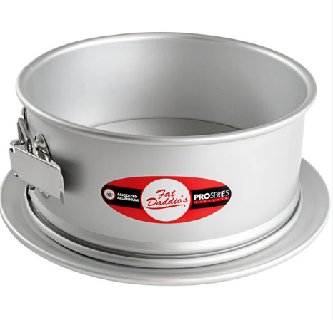 PSF-83 Fat Daddio's Round Springform Pan, 8 in x 3 in , Aluminum