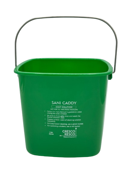 ECB-3G Enhanced Cleaning Pail, 3 qt, Green