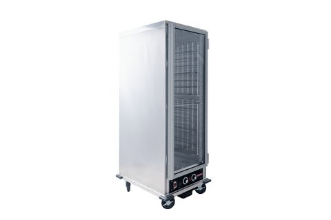 Enhanced EHC1836HPICU Insulated Full-Size Heater Proofer Cabinet with Universal Wire Rack, 18-Pan Capacity