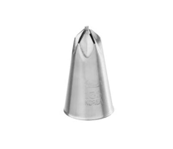 Ateco 135 Drop Flower Piping Tip with Bar - 0.48" Opening
