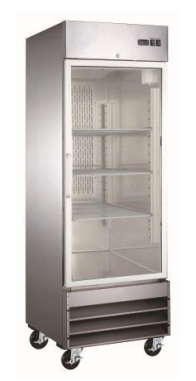 ERS-23RG-HC Enhanced Reach-In Refrigerator, 1 Glass Door