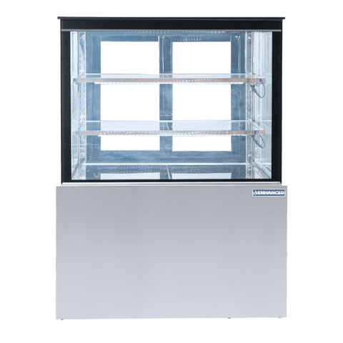 ECD-36-2-HC Enhanced Cake Display Case Refrigerator, 36" wide, Glass on 4-sides, 2-shelves