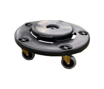 E-PTCD-18 Enhanced 18" Dia. Trash Can Dolly, Black