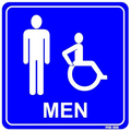 RS-92 T&J Sign Men With Handicapped Symbol-T&J SIGNS, INC.