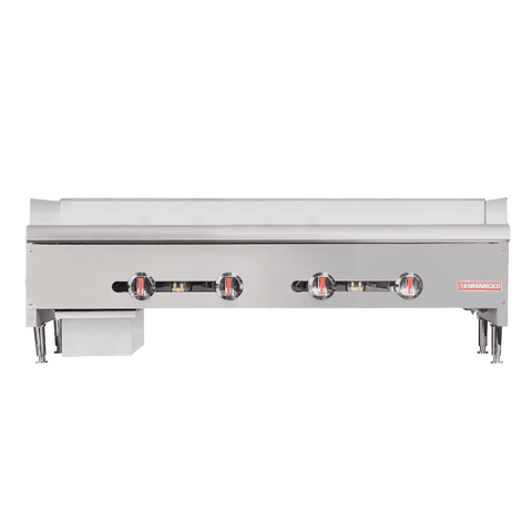 EHDG-48-T Enhanced 48" Thermostatic Gas Griddle with 1" Thick Plate