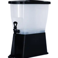 176DBD3BK Cresco Resco Beverage Dispenser Slim, Double, 3 Gallon, Black Base-Enhanced Smallwares