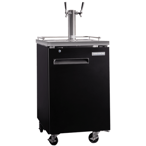 EDD-1-HC Enhanced Draft Beer Dispenser Refrigerator, 1-tower, black exterior