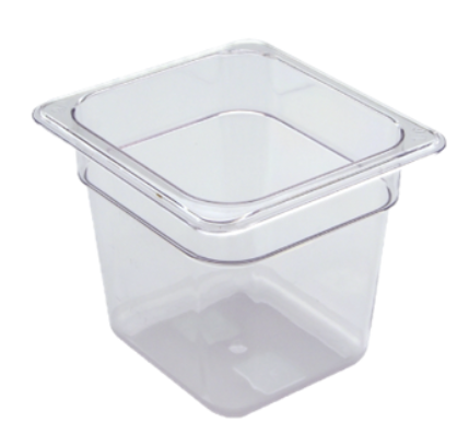 EFP66C Cresco Resco Food Pan 1/6-6" Deep, Clear