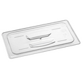 EFPL30C Cresco Resco 1/3 Size Polycarbonate Lid Solid, Clear-Enhanced Smallwares