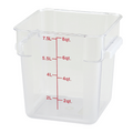 ESC8C Cresco Resco Food Storage Container, 8 Qt., Square, Clear-Enhanced Smallwares