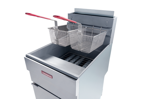 Enhanced Gas Equipment EGF-150-N Enhanced 65-80 lb Natural Gas Commercial Deep Fryer, 150,000 BTU